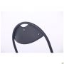 Joker chair, black frame, black faux leather