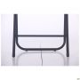Joker chair, black frame, black faux leather