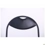 Joker chair, black frame, black faux leather