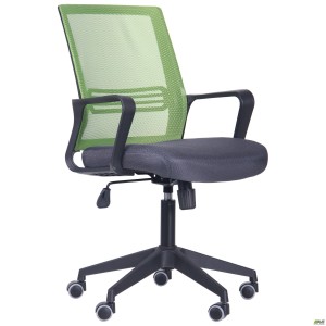 Jun chair, grey mesh seat / light green mesh back
