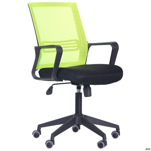 Jun chair, black mesh seat / lime mesh back