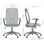 Nickel Black chair, Nest-01 black seat / SL-02 beige mesh back