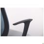 Nickel Black chair, Nest-19 light-grey seat / SL-18 aquamarine mesh back