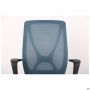 Nickel Black chair, Nest-19 light-grey seat / SL-18 aquamarine mesh back