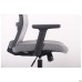 Uran Black HR chair, Sydney-20 seat / SL-01 light grey mesh back
