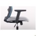 Uran Black chair, Nest-19 light grey seat / SL-18 aquamarine mesh back