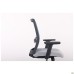 Uran Black chair, Nest-19 light grey seat / SL-18 aquamarine mesh back