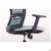 Uran Black chair, Nest-19 light grey seat / SL-18 aquamarine mesh back
