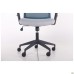 Uran Black chair, Nest-19 light grey seat / SL-18 aquamarine mesh back