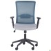 Uran Black chair, Nest-19 light grey seat / SL-18 aquamarine mesh back