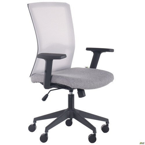 Uran Black chair, Sydney-20 seat / SL-01 light grey mesh back
