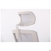 Uran White HR chair, Nest-19 light grey seat / SL-01 light grey mesh back
