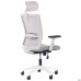 Uran White HR chair, Nest-19 light grey seat / SL-01 light grey mesh back
