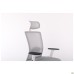 Uran White HR chair, Nest-19 light grey seat / SL-01 light grey mesh back