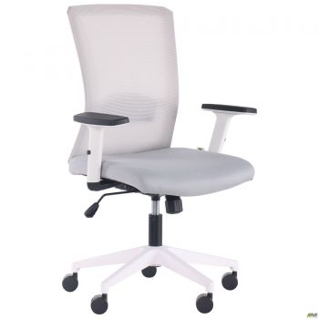 Uran White chair, Nest-19 light grey seat / SL-01 light grey mesh back