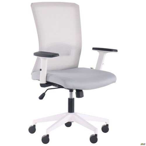 Uran White chair, Nest-19 light grey seat / SL-01 light grey mesh back