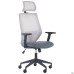 Lead Black HR chair, grey Нест-08 seat / light grey SL-01 mesh back