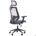 Lead Black HR chair, grey Нест-08 seat / light grey SL-01 mesh back