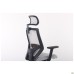Lead Black HR chair, light grey Нест-19 seat / light grey SL-01 mesh back