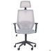 Lead Black HR chair, light grey Нест-19 seat / light grey SL-01 mesh back