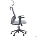 Lead Black HR chair, light grey Нест-19 seat / light grey SL-01 mesh back