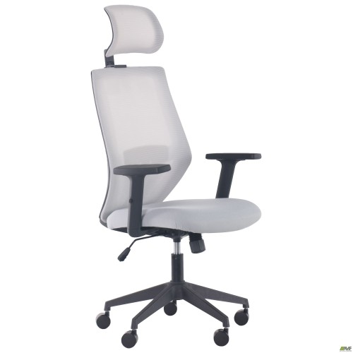 Lead Black HR chair, light grey Нест-19 seat / light grey SL-01 mesh back
