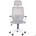 Lead White HR chair, light grey Нест-19 seat / light grey SL-01 mesh back