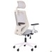 Lead White HR chair, light grey Нест-19 seat / light grey SL-01 mesh back