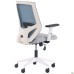 Lead White chair, light grey Нест-19 seat / aquamarine SL-18 mesh back