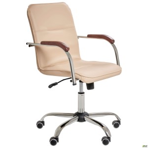 Samba-RC chrome/walnut chair, Nappa 14, no piping Samba-RC chrome/walnut chair, Nappa 14, no piping