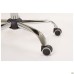 Samba-RC chrome/walnut chair, Nappa 41, no piping
