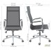 Slim Net HB Chair, Chrome, Tilt, Black