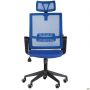 Matrix HR office chair, seat fabric A-21 / blue mesh back
