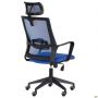 Matrix HR office chair, seat fabric A-21 / blue mesh back