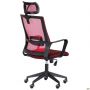 Matrix HR office chair, seat fabric A-31 / red mesh back