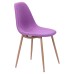 Luchia DC-350 chair, wood-color metal base / purple