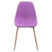 Luchia DC-350 chair, wood-color metal base / purple