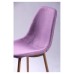 Luchia DC-350 chair, wood-color metal base / purple
