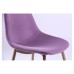 Luchia DC-350 chair, wood-color metal base / purple
