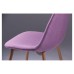 Luchia DC-350 chair, wood-color metal base / purple
