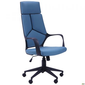 Urban HB chair, black/blue fabric