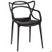 Viti chair, black plastic