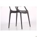 Viti chair, black plastic