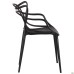 Viti chair, black plastic