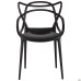 Viti chair, black plastic