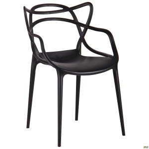 Viti chair, black plastic