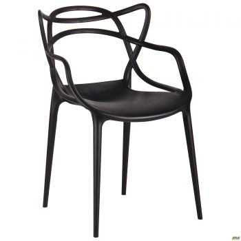 Viti chair, black plastic