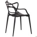 Viti chair, black plastic