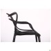 Viti chair, black plastic