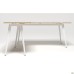 Delta DL-103 Workplace + USB (1790x1800x750mm) Blackwood Barley / White Frame